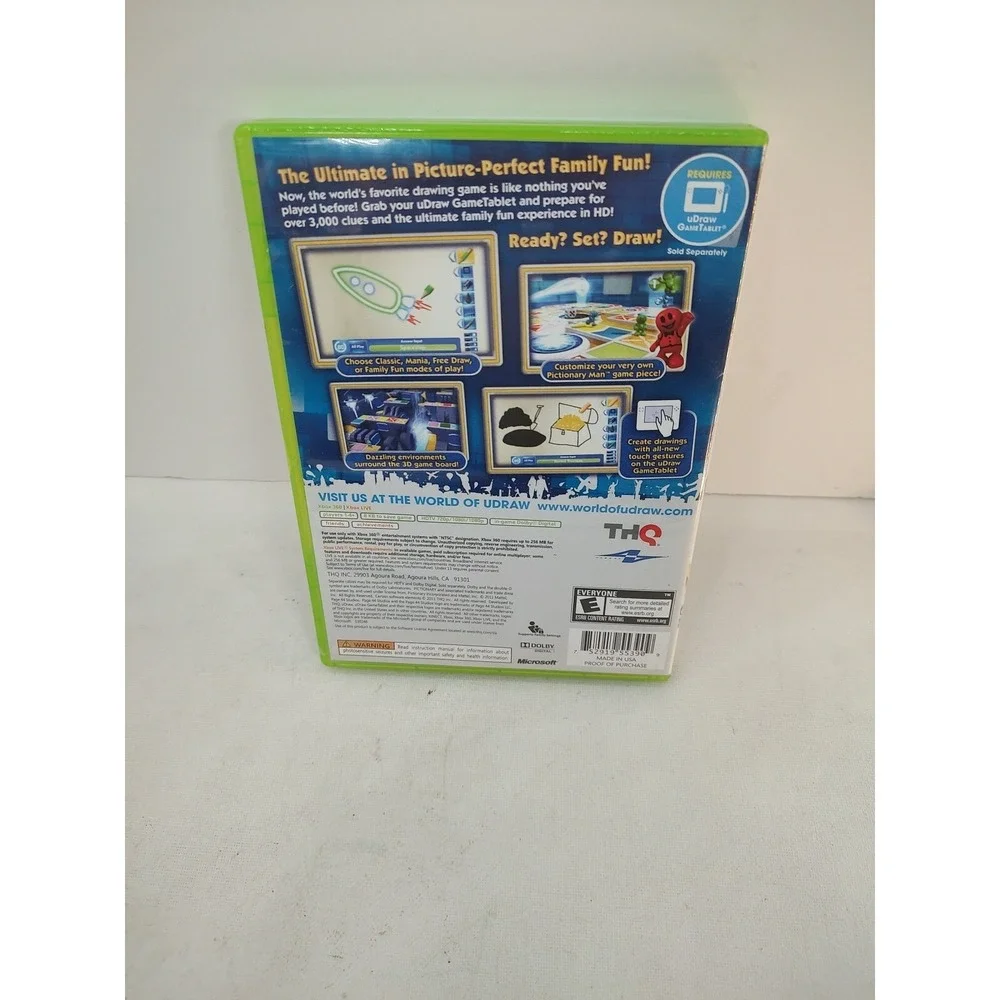 Pictionary Ultimate Edition Xbox 360 uDraw game Microsoft 2011